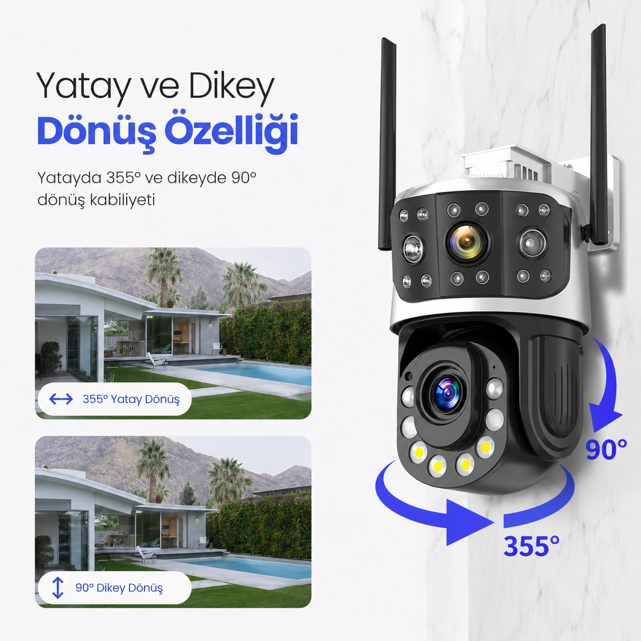 Yoosee YS-1058 Pro 8MP 36X Optik Zoom PTZ Kamera