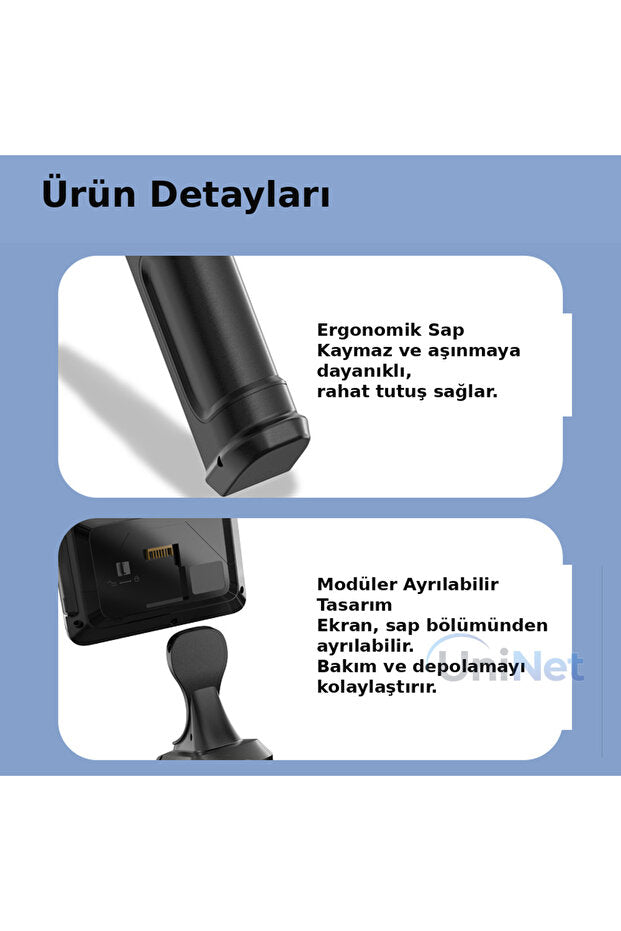 Oynar Başlıklı Joystickli Ekranlı Kayıt Yapabilen Çapı 3.9mm Uzunluğu 1.5metre Kablolu Endoskop Yılan Kamera