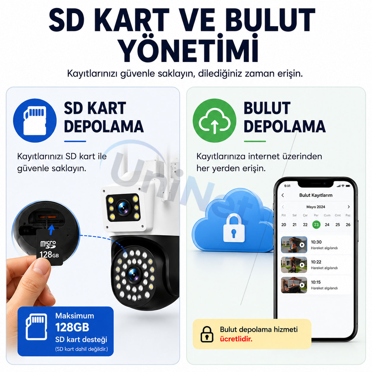 YS 21  6MP Kameralı Wifi Ptz Döner Başlıklı Güvenlik Kamerası – 355 Ptz Döner Başlık, Polis Çakarı, İnsan Takibi ve Renkli Gece Görüşü – 6MP Çift Kameralı Wifi Ptz Döner Başlıklı Güvenlik Kamerası