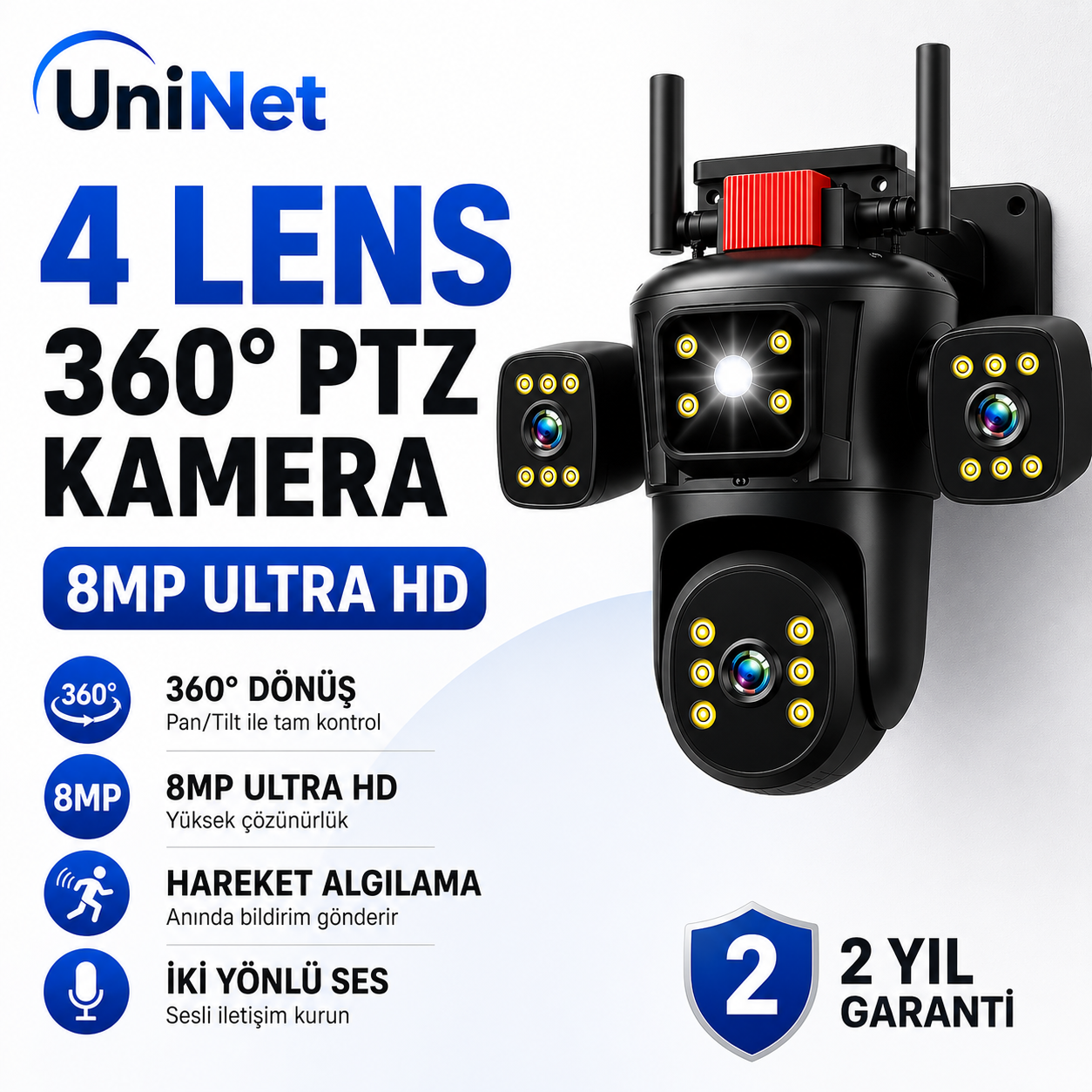 Yoosee YS-25 Pro 8MP 4 Lens PTZ Wi-Fi Kamera