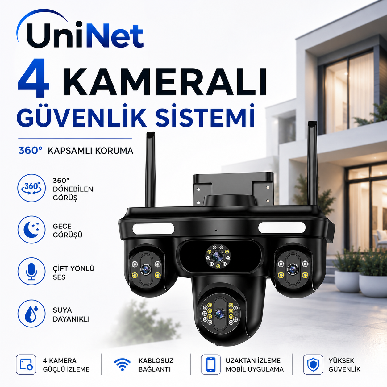 Yoosee YS-18 Pro Max 16MP 4 Lens PTZ Wi-Fi Kamera
