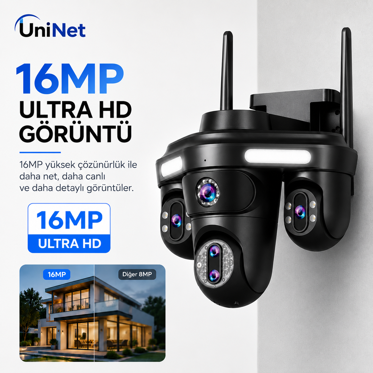 Yoosee YS-18 Pro Max 16MP 4 Lens PTZ Wi-Fi Kamera