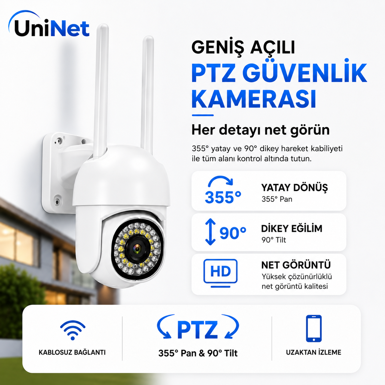Yoosee YS-10 Mini 2MP Wi-Fi İç/Dış Mekan Kamera