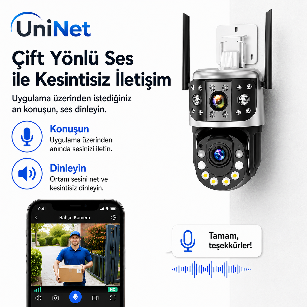 Yoosee YS-1058 Pro 8MP 36X Optik Zoom PTZ Kamera