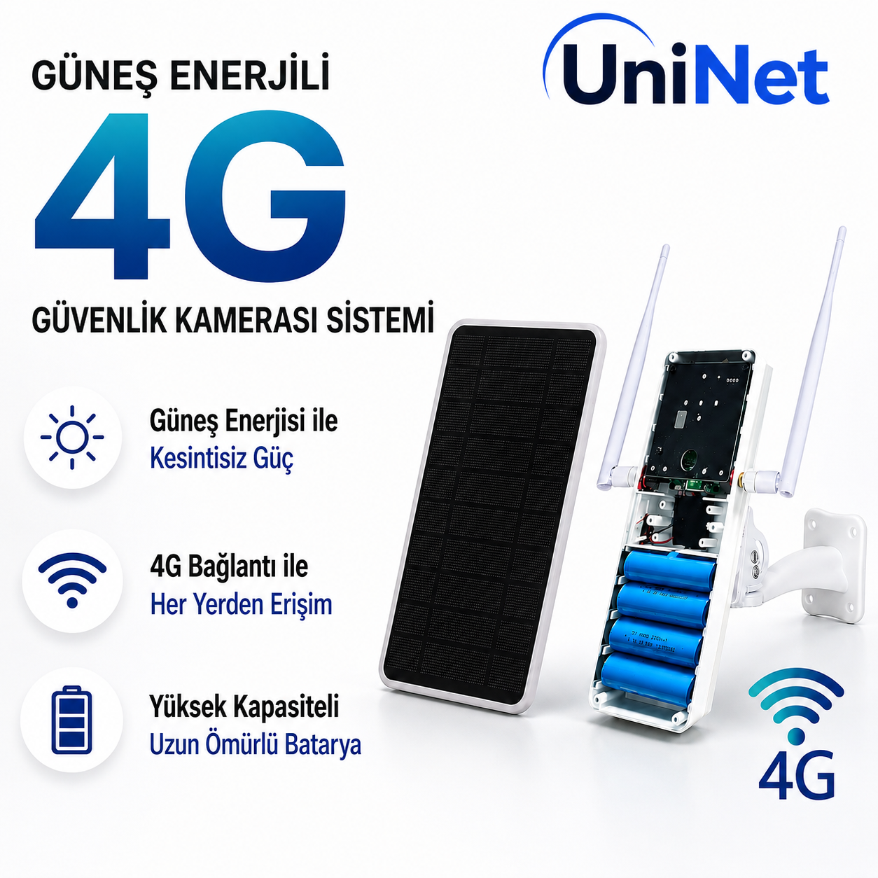 Güneş Panelli 4G Router Wi-Fi Sağlayıcı