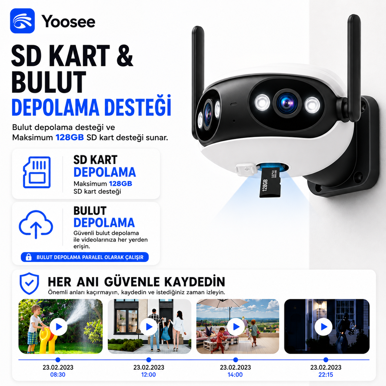 Yoosee YS-19 Panorama 4MP Wi-Fi Dış Mekan Kamera