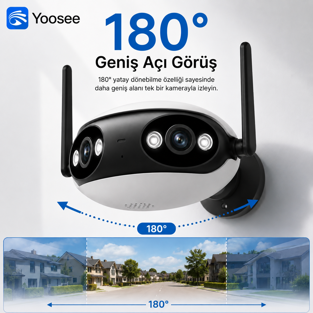 Yoosee YS-19 Panorama 4MP Wi-Fi Dış Mekan Kamera