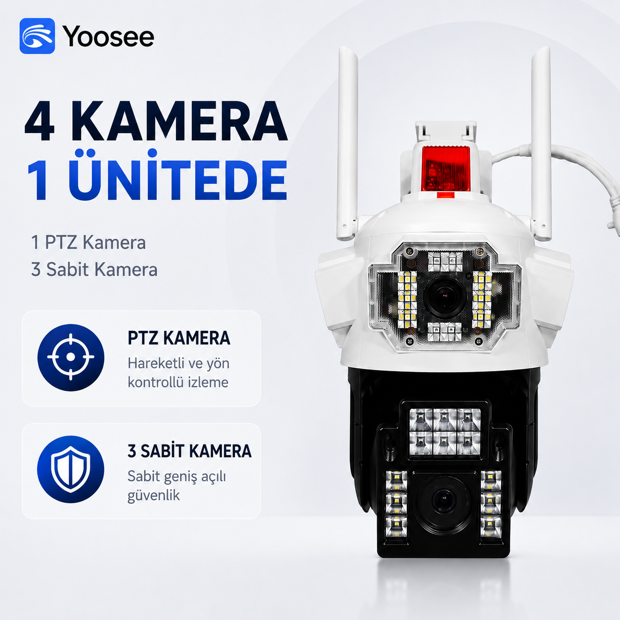 Yoosee 4K Pro 16MP 4 Lens Wi-Fi/4G Kamera