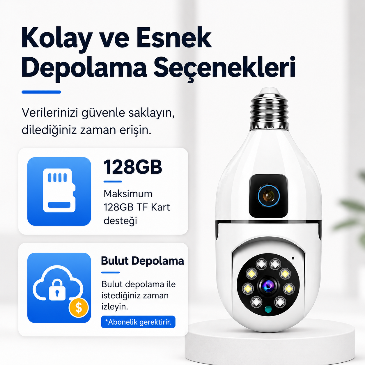Yoosee YS-11 Pro 4MP Çift Kameralı Wi-Fi İç Mekan Kamera