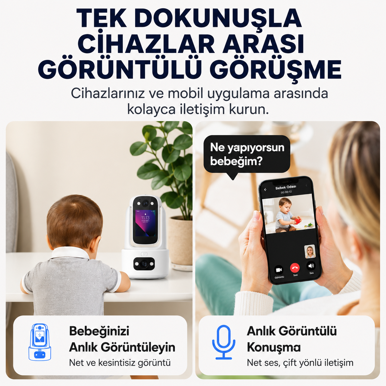 YS-13 Ekranlı Bebek İzleme Kamerası