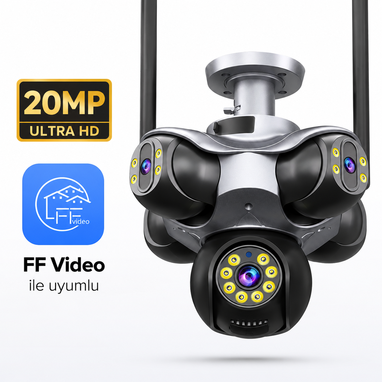 Yoosee YS-5K Pro 5 Kameralı Wi-Fi Dış Mekan Kamera