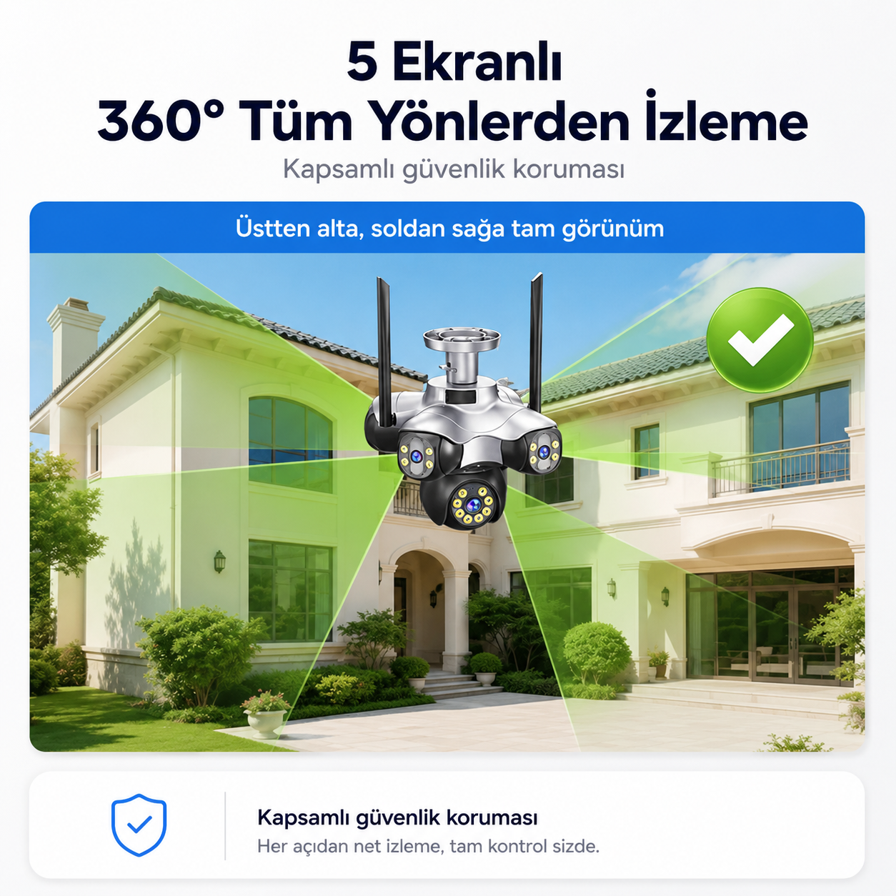 Yoosee YS-5K Pro 5 Kameralı Wi-Fi Dış Mekan Kamera