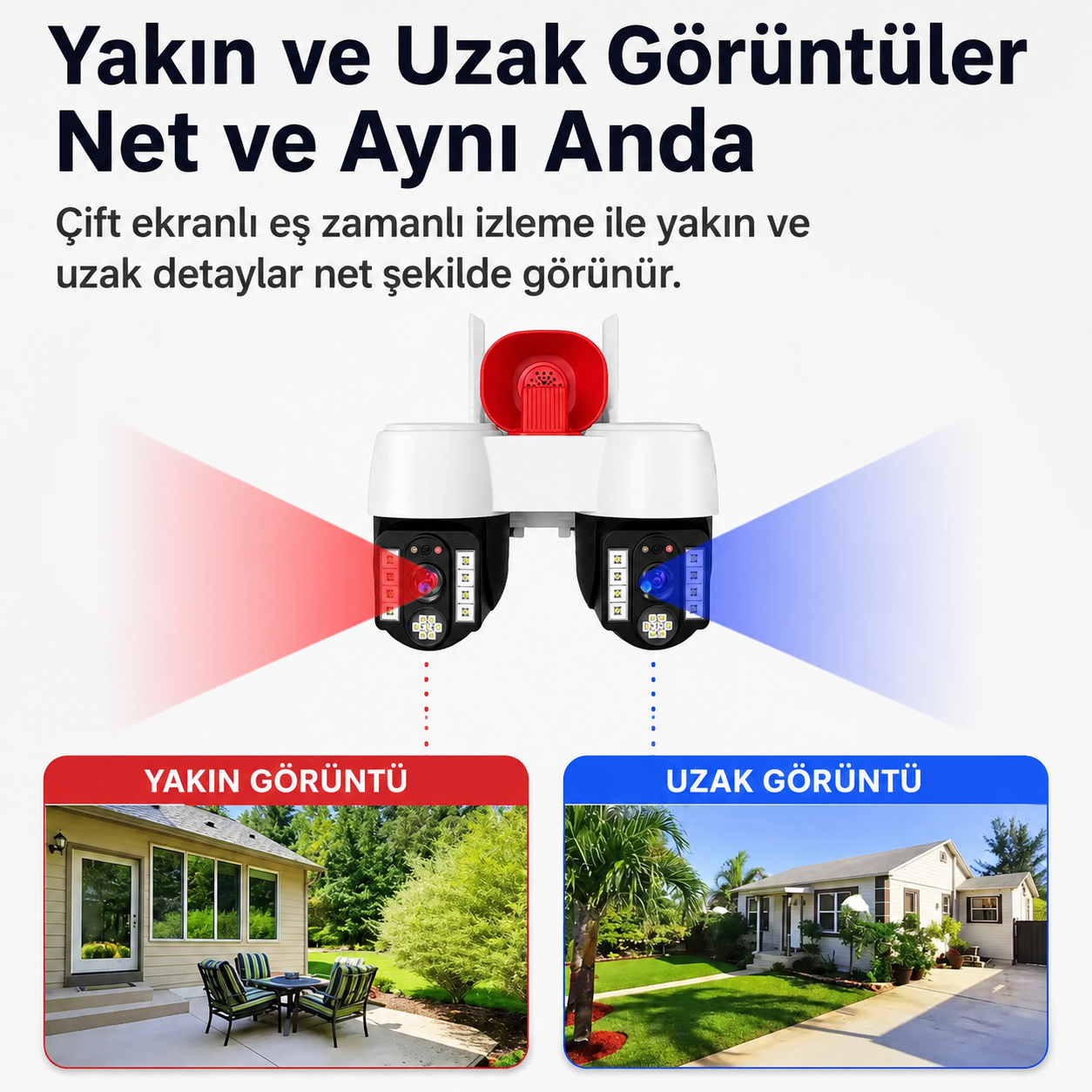 Yoosee YS-24 8MP Çift Lens PTZ Wi-Fi/4G Kamera