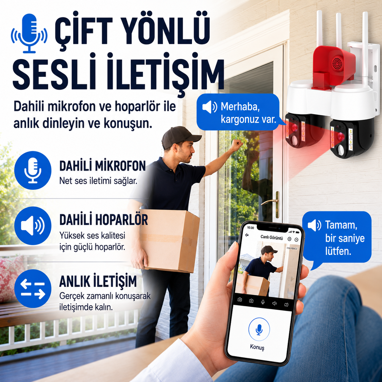 Yoosee YS-24 8MP Çift Lens PTZ Wi-Fi/4G Kamera