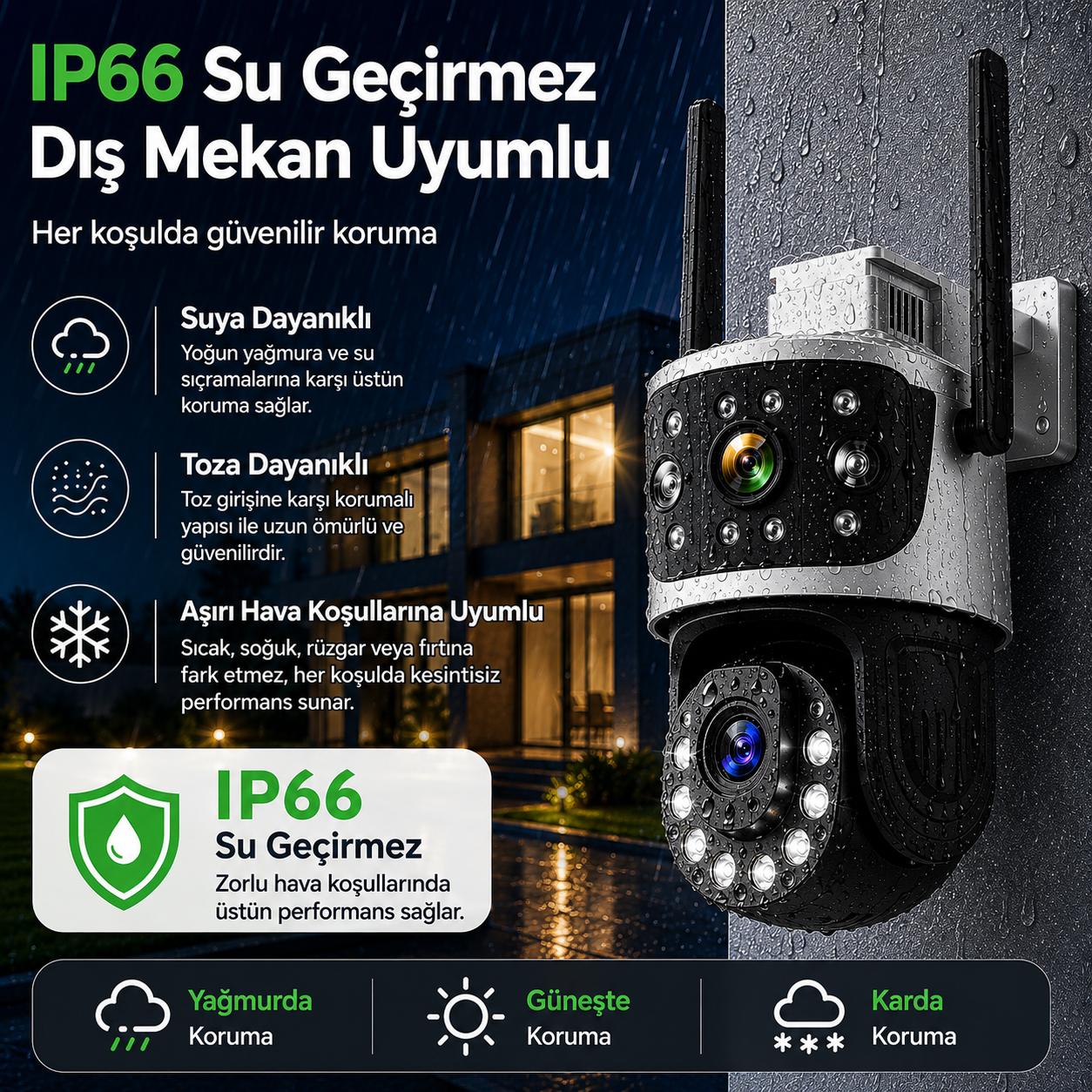 Yoosee YS-1058 Pro 8MP 36X Optik Zoom PTZ Kamera