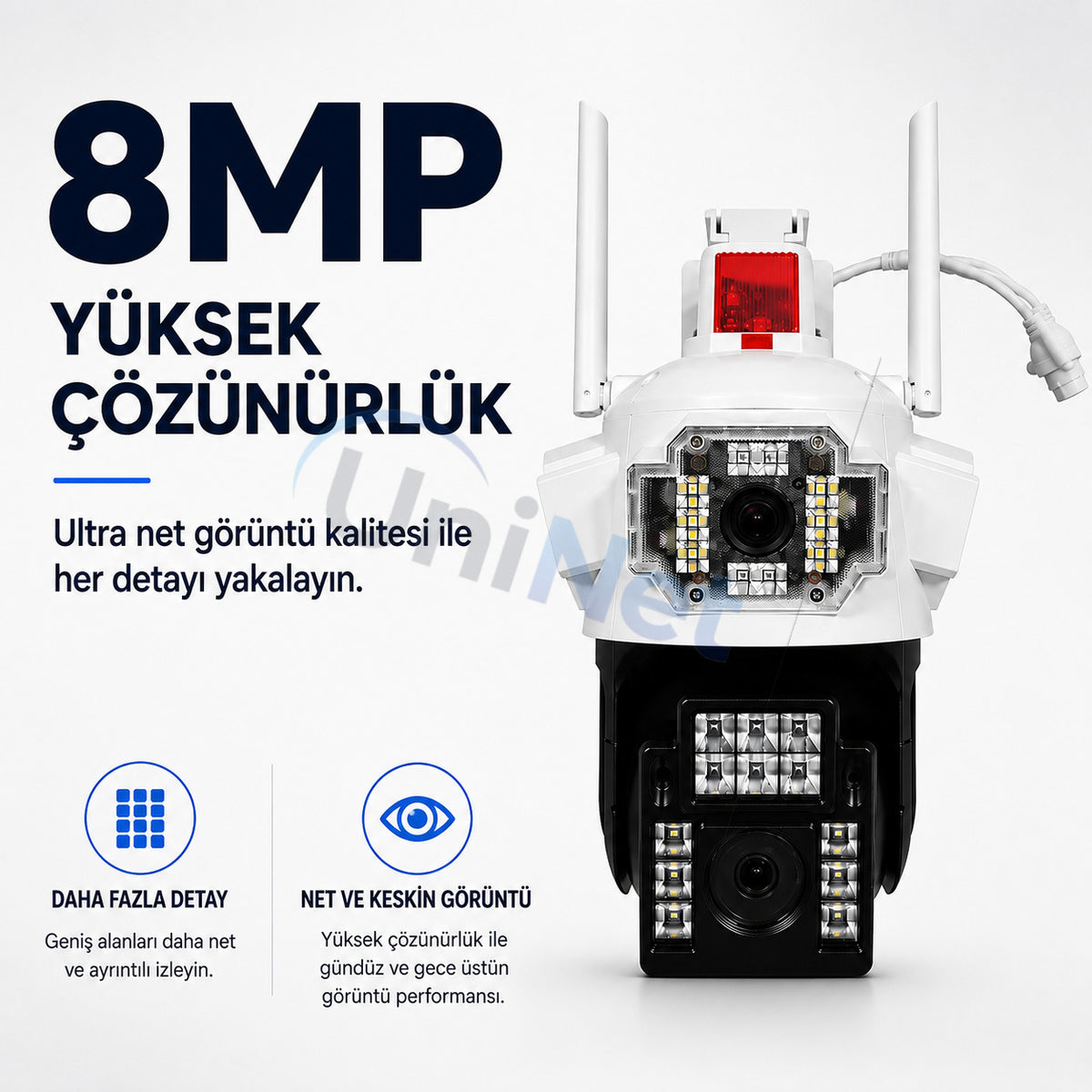 Yoosee YS-22 Pro Max 8MP 4 Kameralı Wi-Fi Dış Mekan Kamera