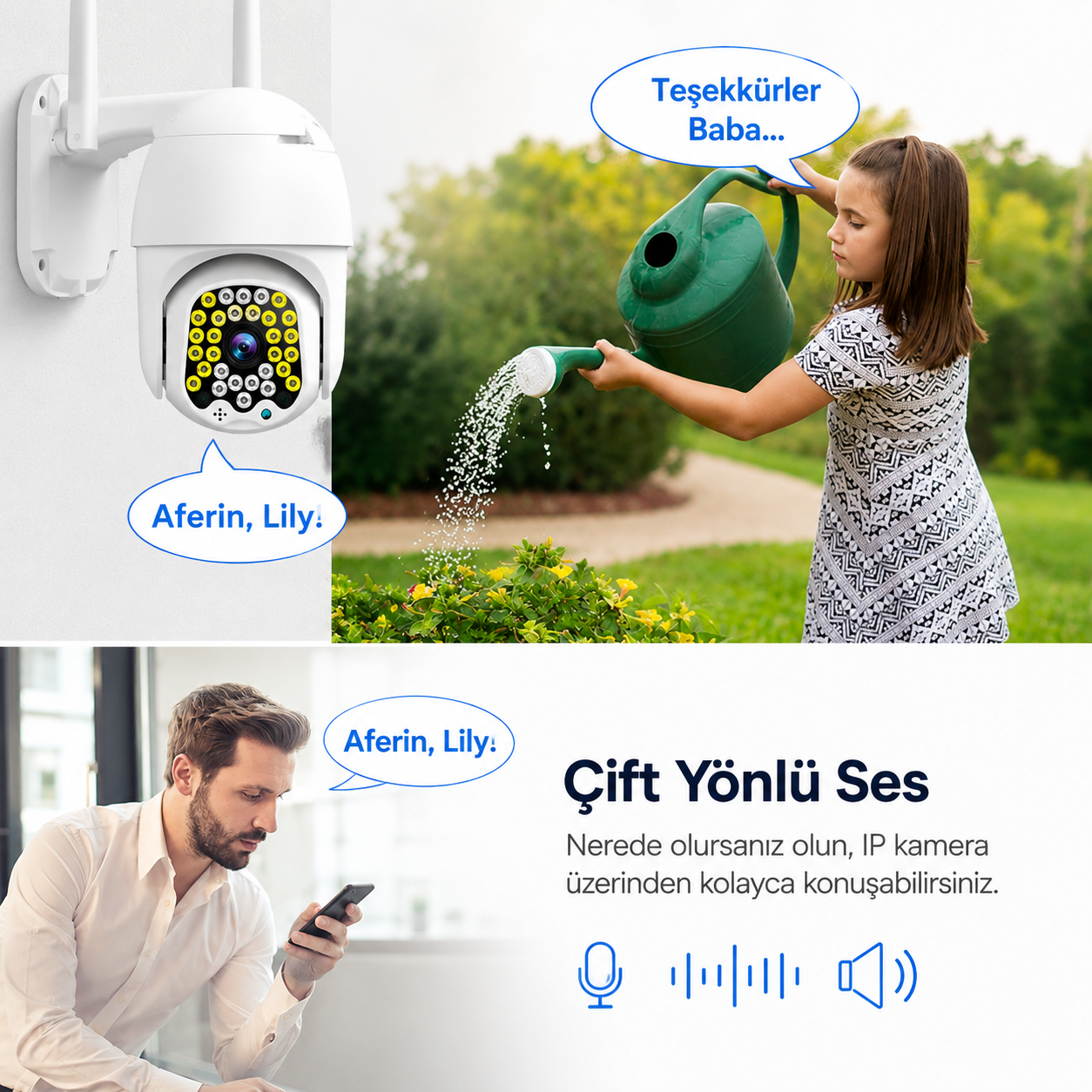 Yoosee YS-06 2MP PTZ Wi-Fi Dış Mekan Kamera