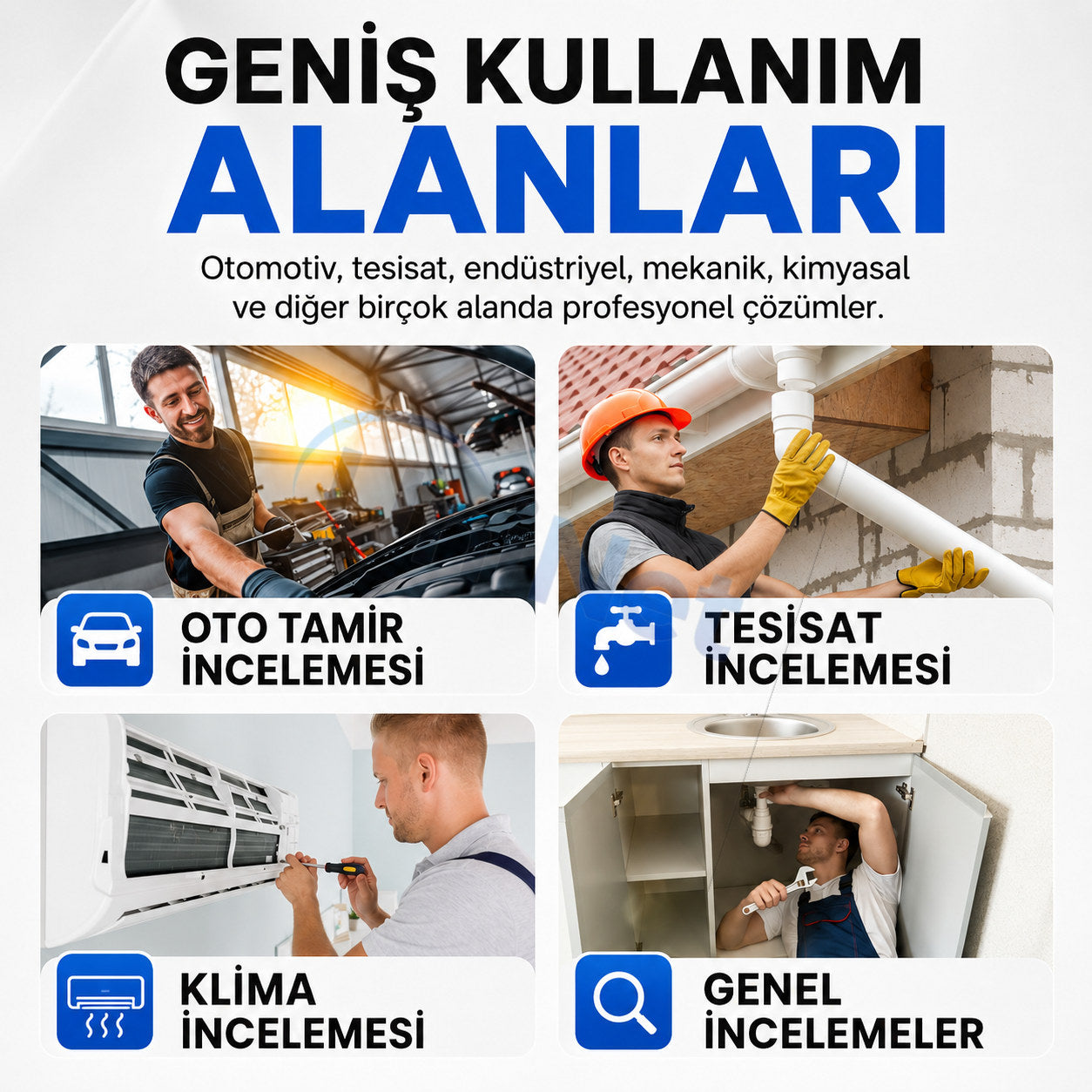 5 Metre 360° Döner Monitörlü Yılan Kamera