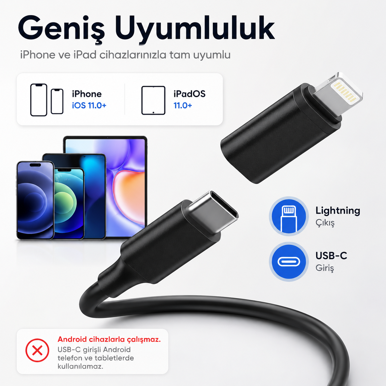 5 Metre iPhone Uyumlu Yılan Kamera
