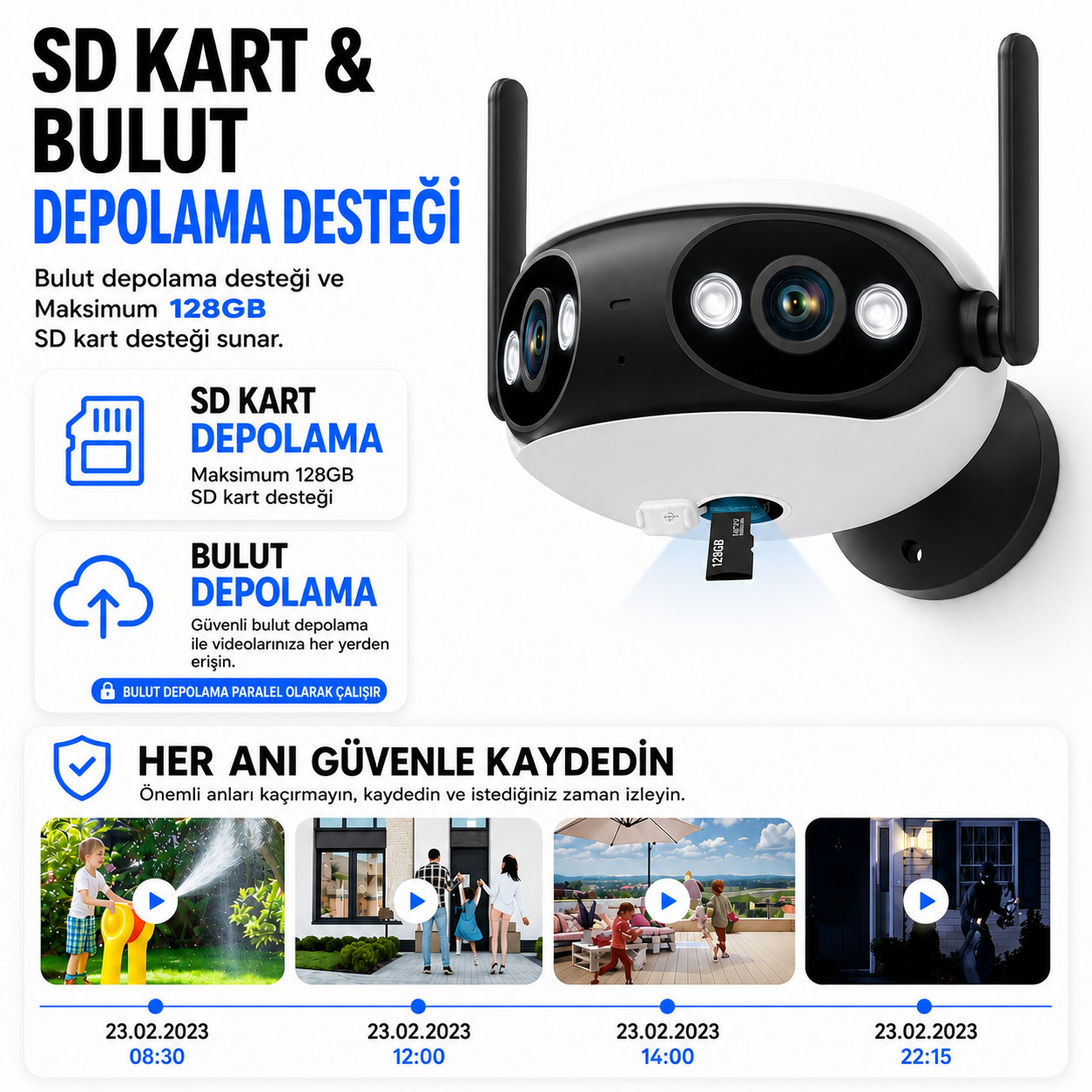 Yoosee YS-19 Panorama 4MP Wi-Fi Dış Mekan Kamera