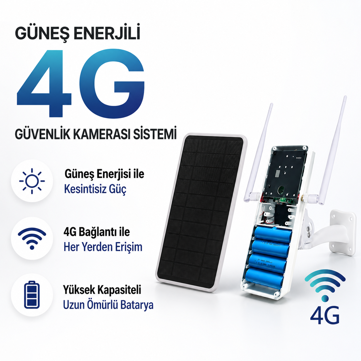 Güneş Panelli 4G Router Wi-Fi Sağlayıcı