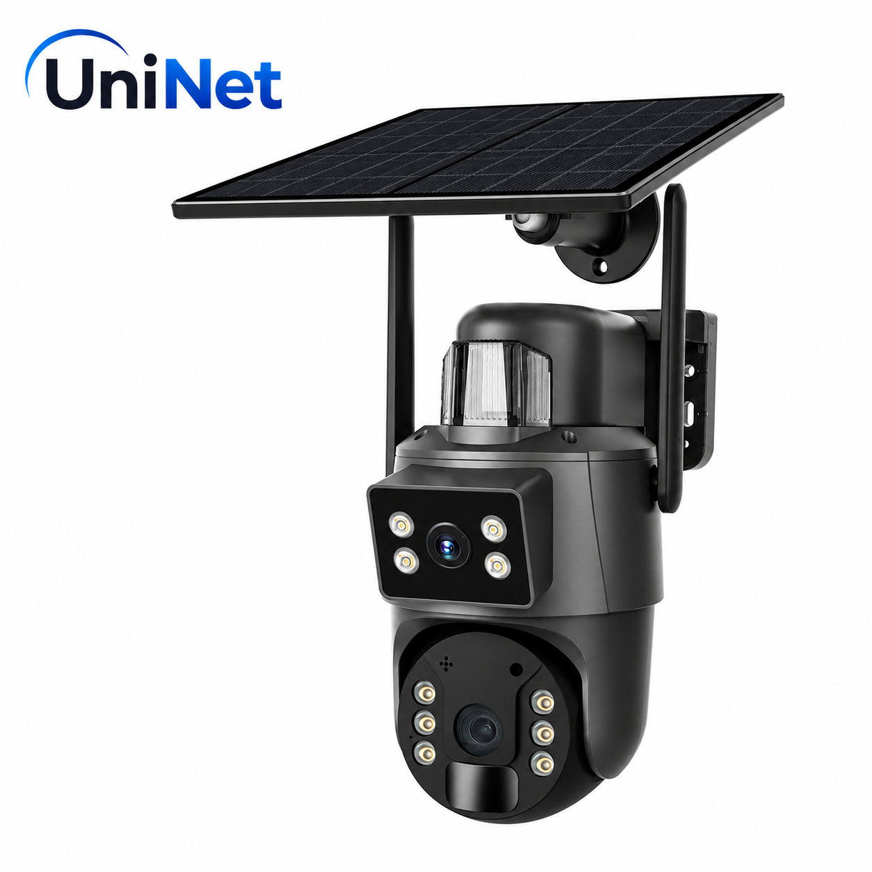 Uninet YS 10 PRO  SOLAR  Kamera 4g Sim Kartlı 2 Kameralı  8MP Dış Mekan Sirenli Ip Kamera