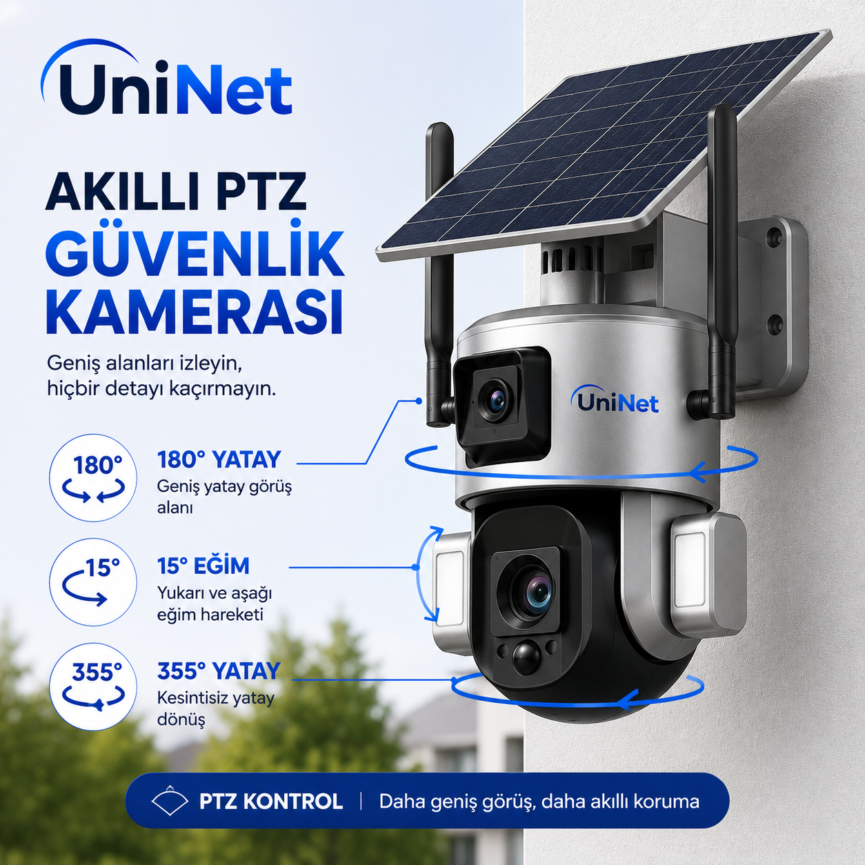 YS-SO20 4G Çift Lens Solar Kamera