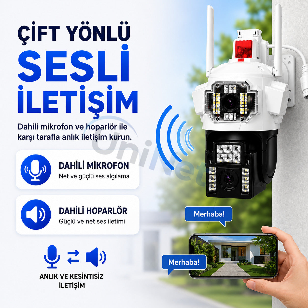 Yoosee YS-22 Pro Max 8MP 4 Kameralı Wi-Fi Dış Mekan Kamera