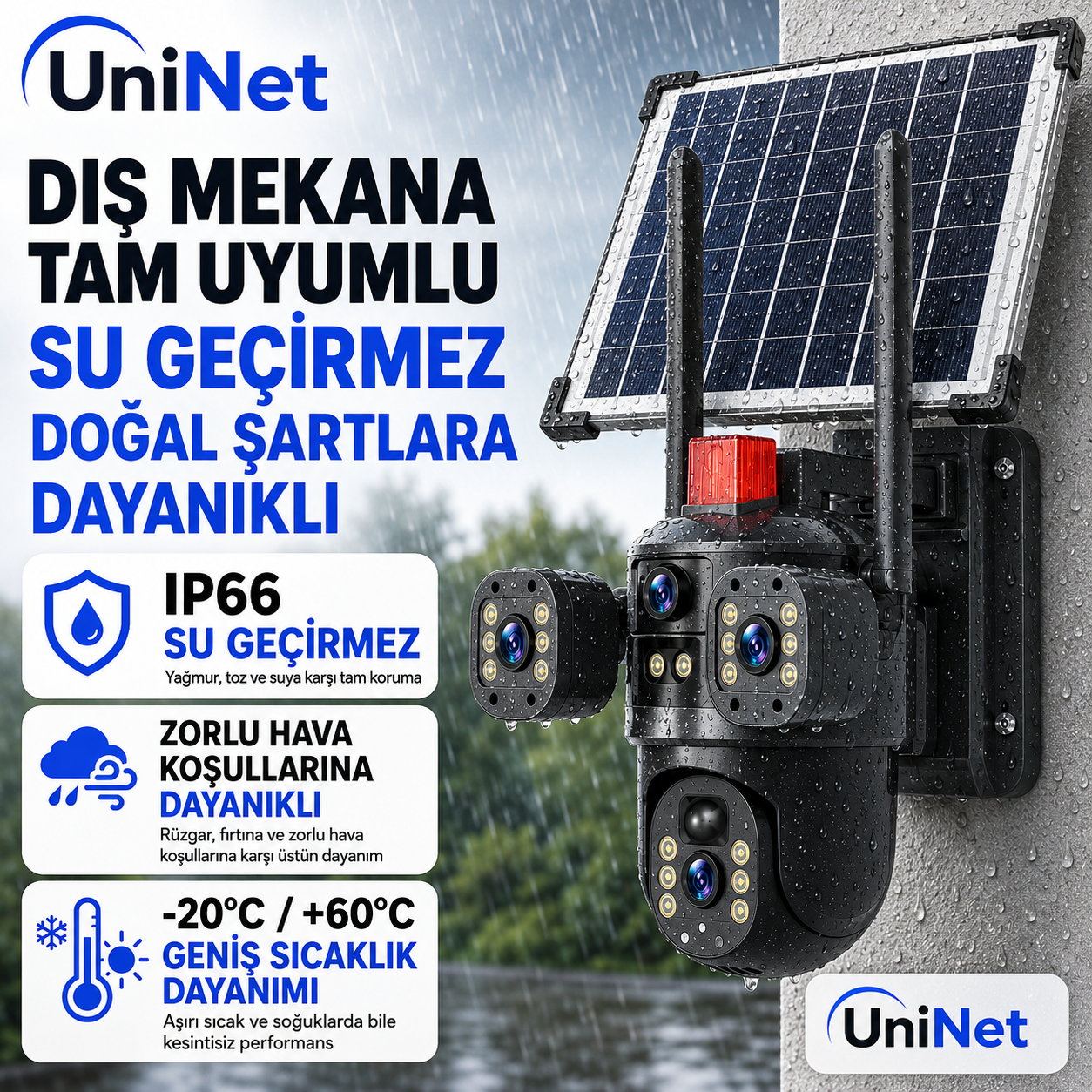 V380 Pro 8MP 4G Güneş Panelli PTZ Kamera