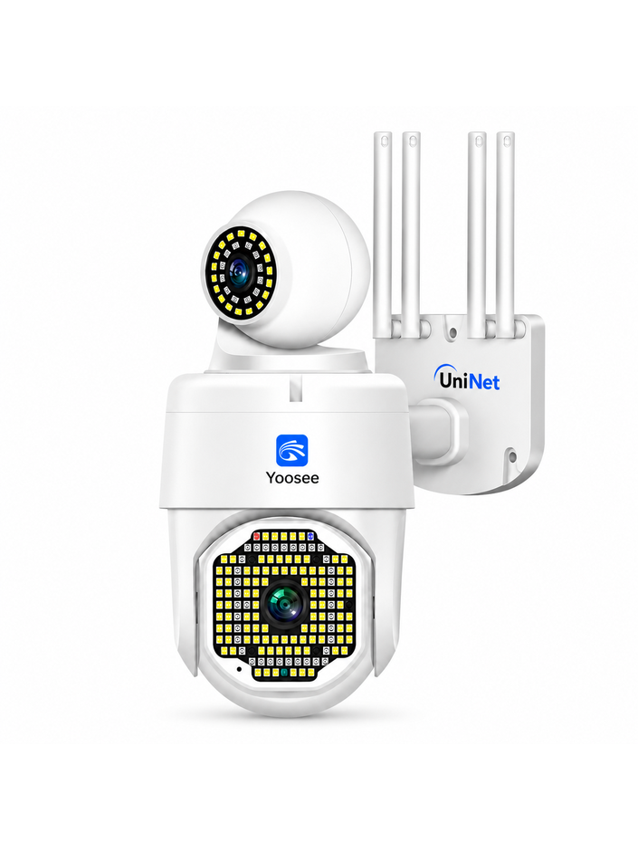 YS-06 3MP Çift Lens PTZ Wi-Fi Dış Mekan Kamera