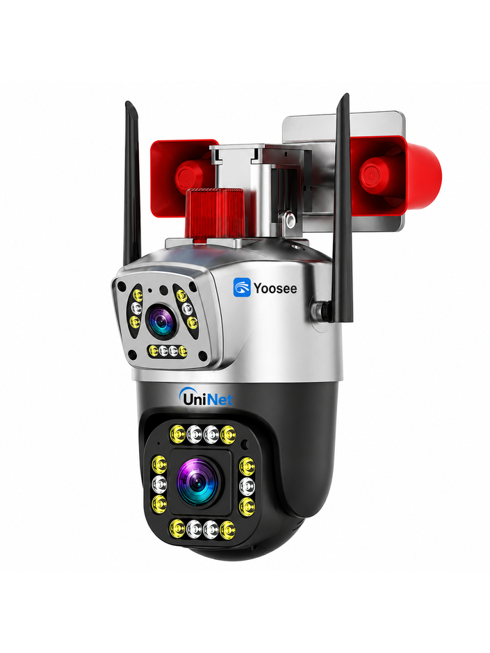 Yoosee YS-17 Siren 5MP Çift Kameralı Wi-Fi Dış Mekan Kamera