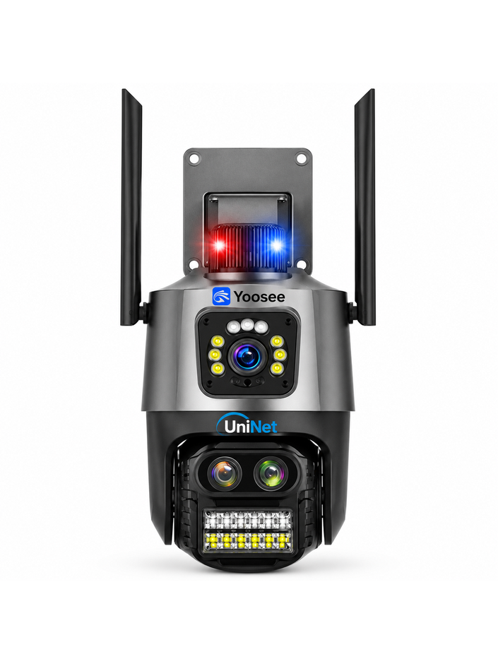 YS-18 6MP 3 Kameralı Dijital Zoom Wi-Fi Dış Mekan Kamera