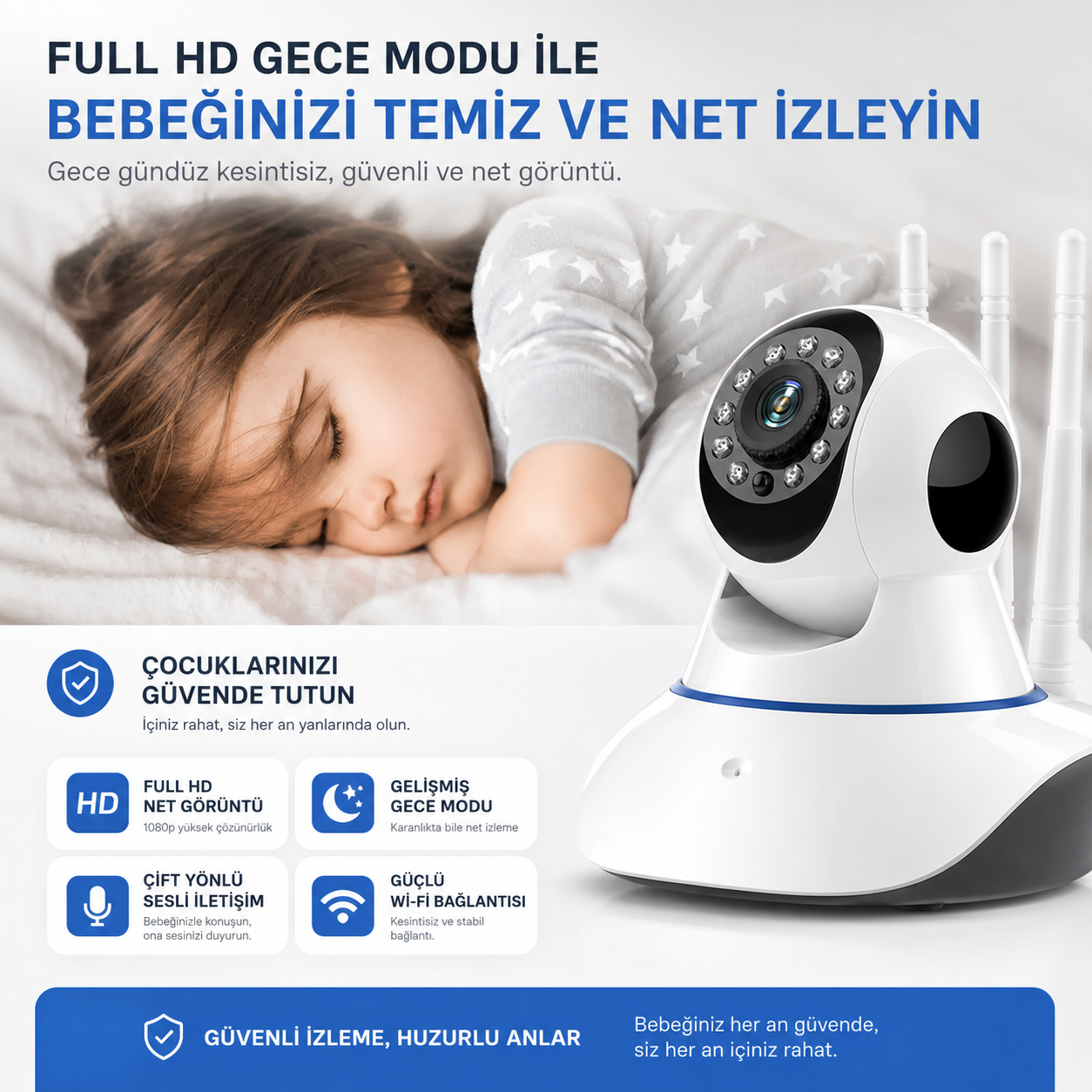 YS-03 Baby & Pet Wi-Fi IP Kamera