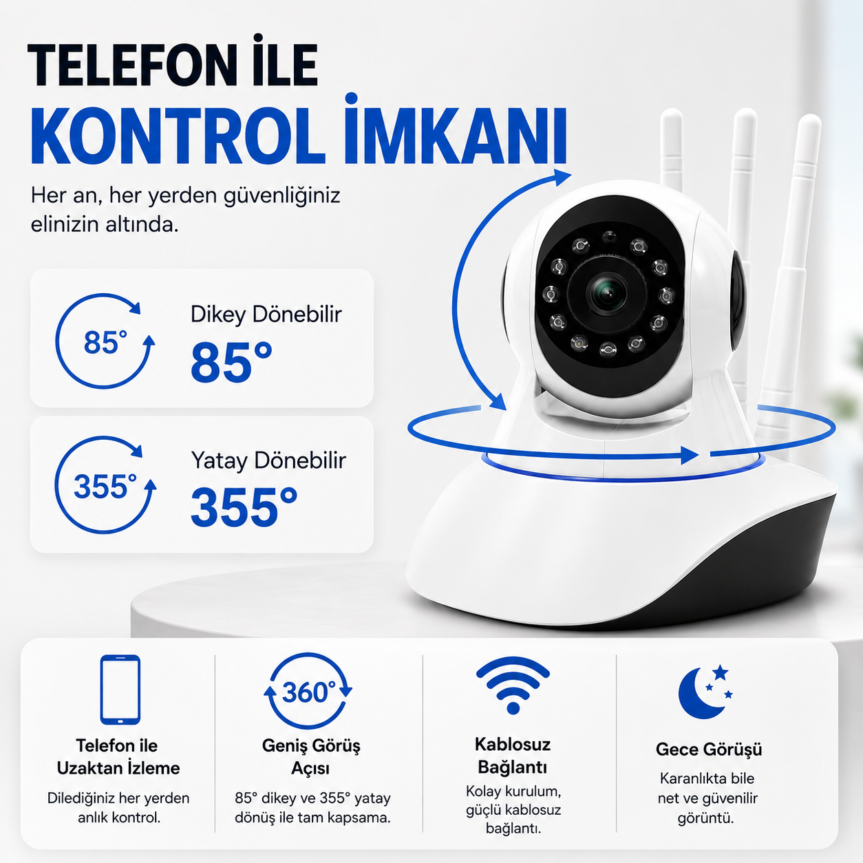 YS-03 Baby & Pet Wi-Fi IP Kamera