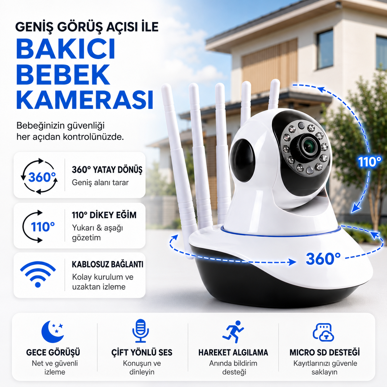 YS-05 Baby & Pet Wi-Fi IP Kamera