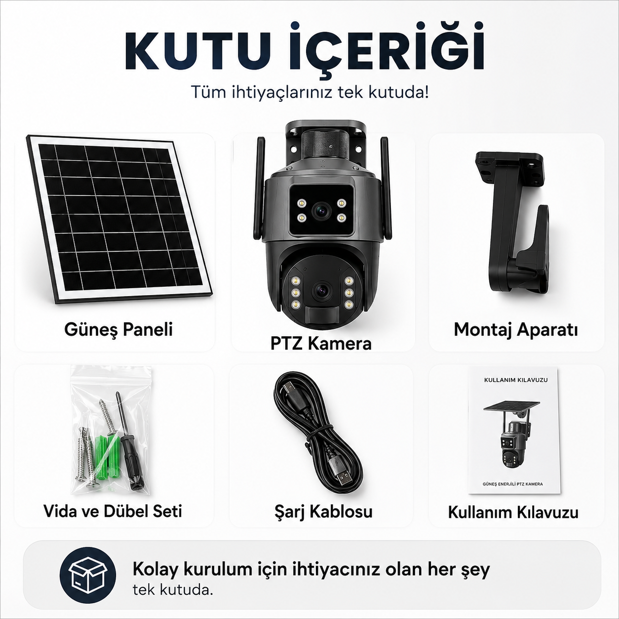 Uninet YS 10 PRO  SOLAR  Kamera 4g Sim Kartlı 2 Kameralı  8MP Dış Mekan Sirenli Ip Kamera