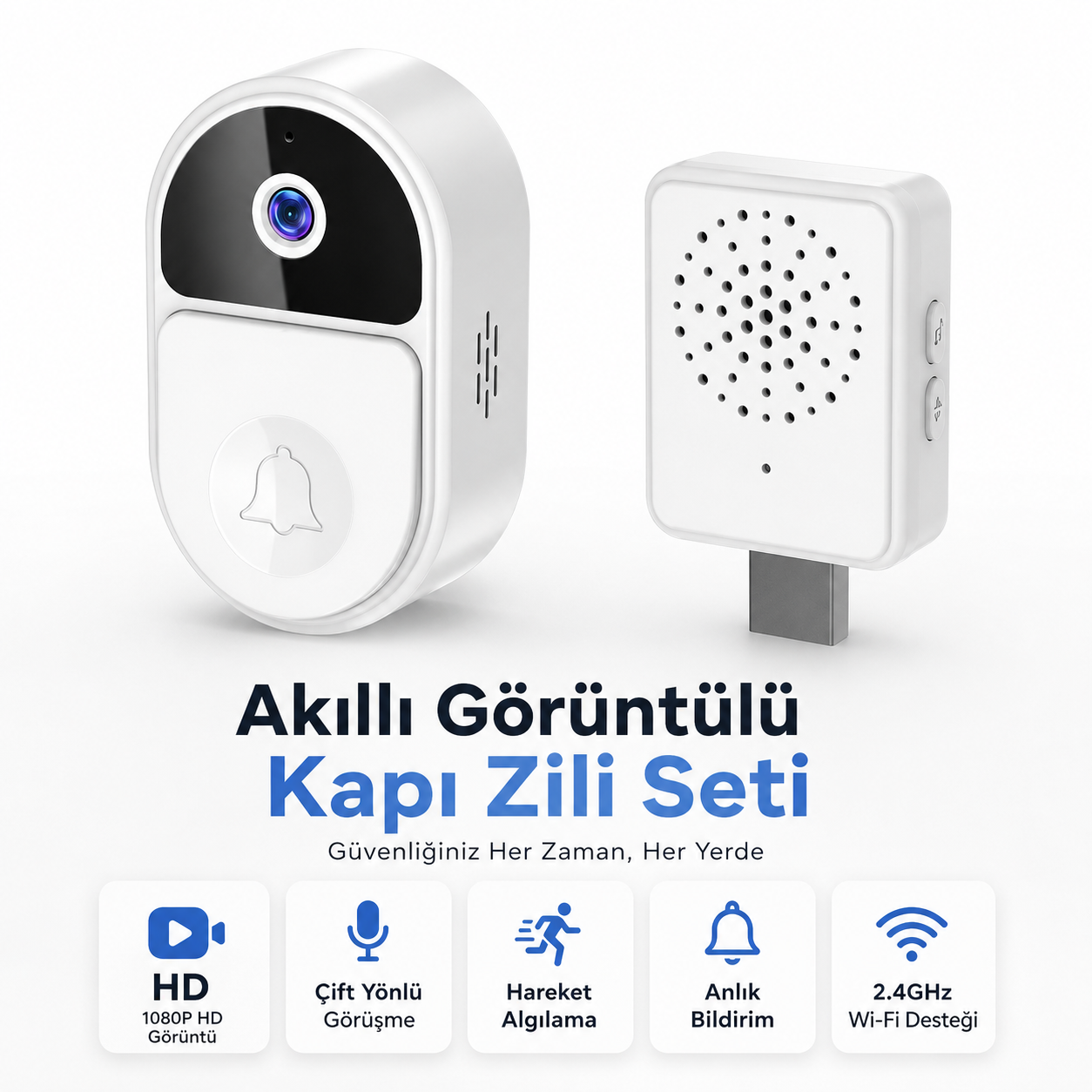 YS-Z1 1080P Wi-Fi Görüntülü Kapı Zili
