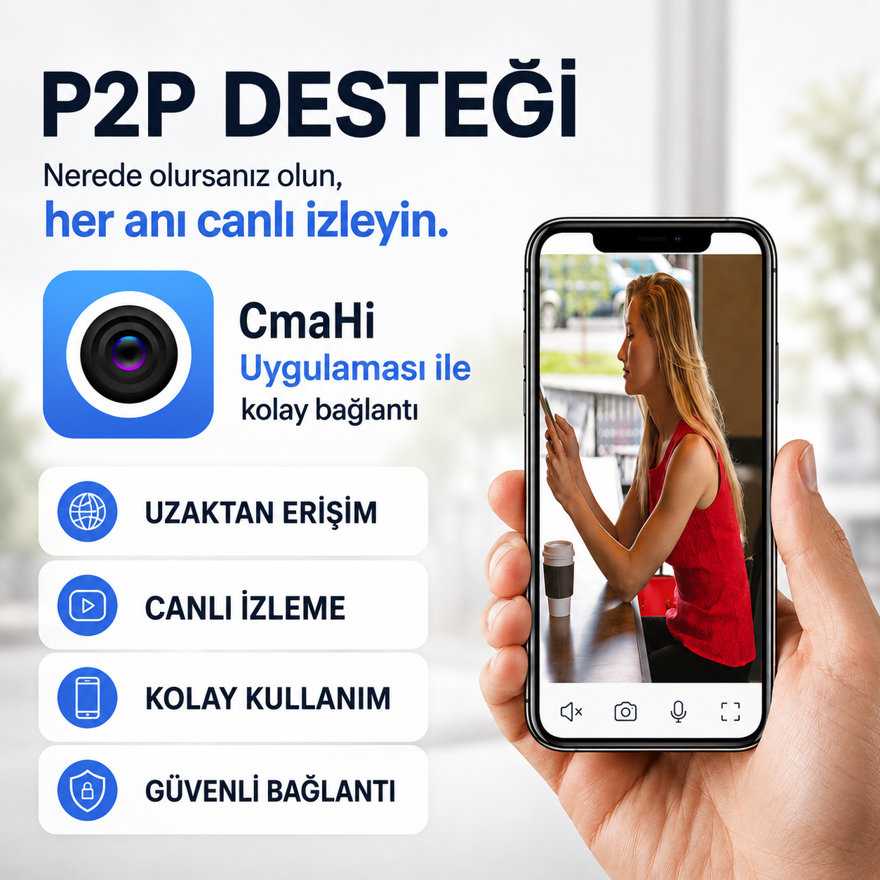 4G SIM Kartlı Çelik Kasa 1080P Araç Güvenlik Kamerası